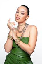 Two-Toned XL HARRISON Necklace by Eklexic