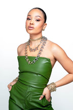 Two-Toned XL HARRISON Necklace by Eklexic