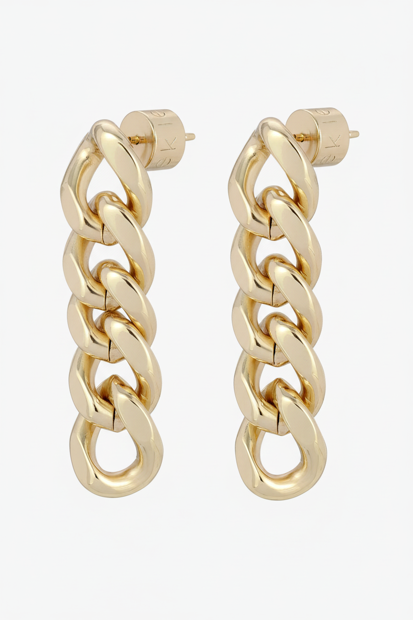 Valentina 4 Link Drop Earrings by Eklexic