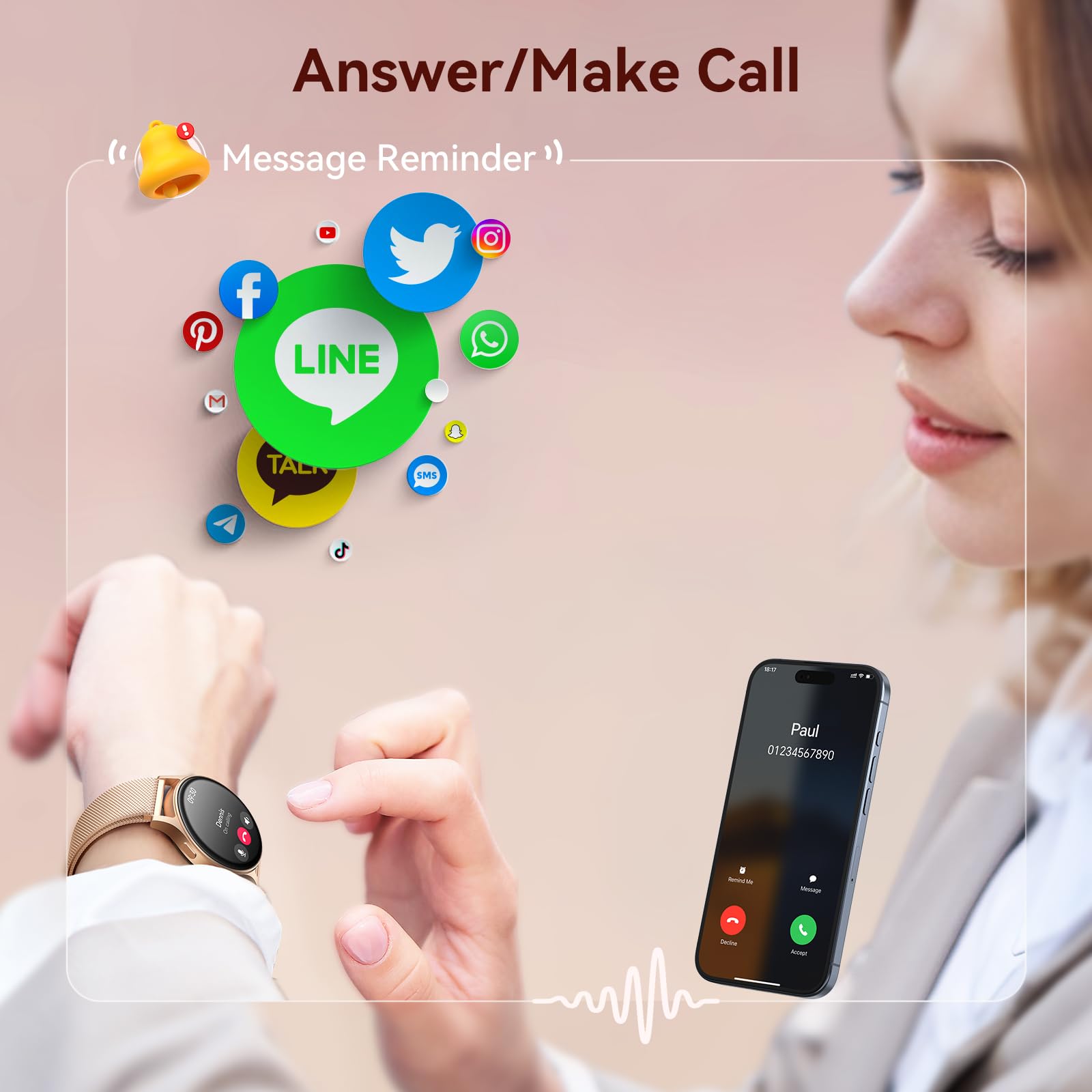 Zarre Elara Smart Watch