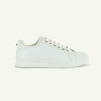 Voltaire Quilted Court Shoe White