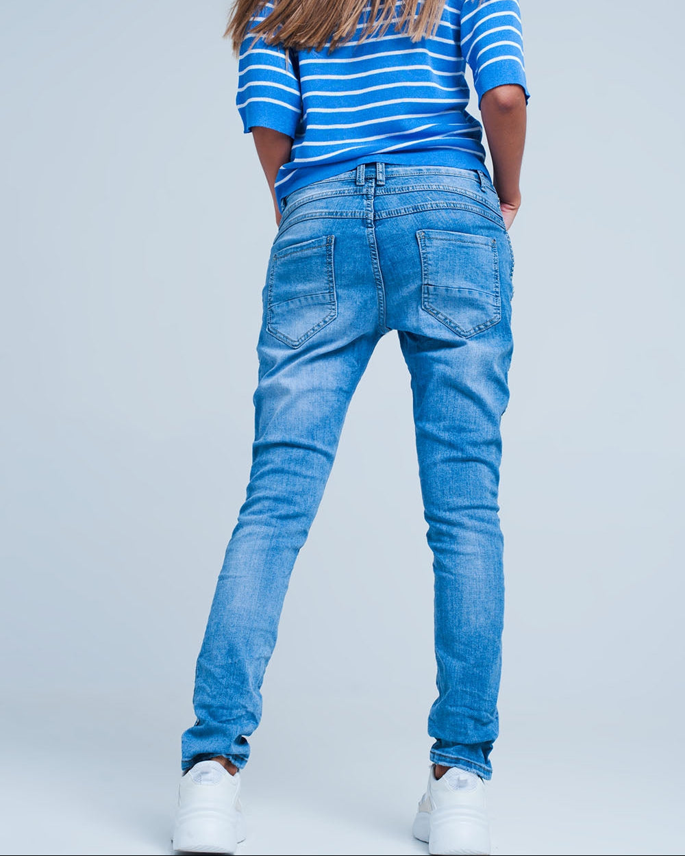 Embellished Side Boyfriend Jeans