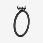 Emerald Cut Thin Classic Solitaire Ring