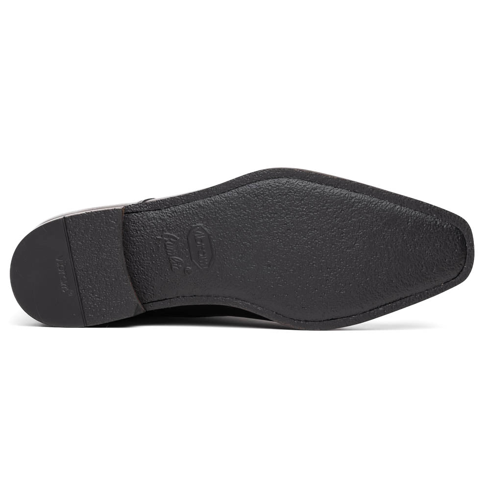 Enzo Italian Calfskin Cap Toe Oxfords | Burnished Black