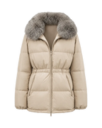 Firelady Fur Women's Fur-Trim Down Parka | Detachable Fox Fur Hood & 90% White Goose Down Fill “Frost Wild”