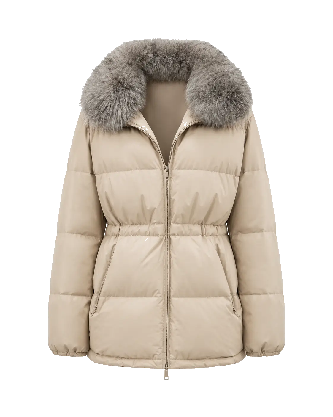Firelady Fur Women's Fur-Trim Down Parka | Detachable Fox Fur Hood & 90% White Goose Down Fill “Frost Wild”