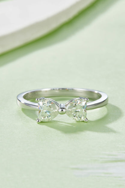 Bow Ring 1 Cttw Moissanite