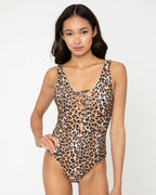 One-Piece Swimsuit F1808 Cheetah