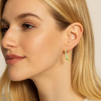 Sophia Teardrop Hook Earrings Modern Minimalist Design in Silver or Gold