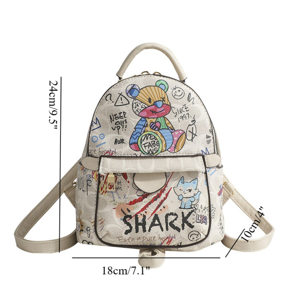 Bear Graffiti Small Backpack