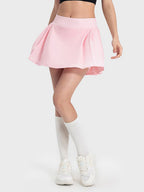 Pleated Detail Mid-Rise Active Skirt