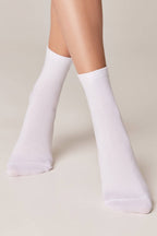 Cotton Socks Conte Classic 427 Shimmering Heart Pattern