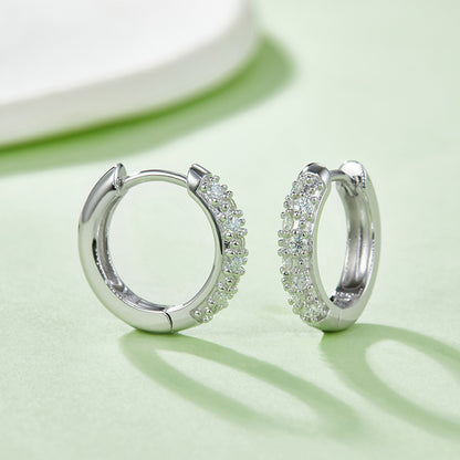 Huggie Earrings 0.27 Cttw Moissanite