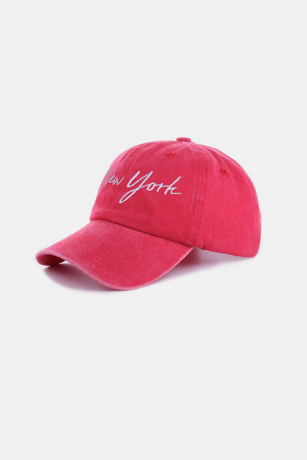 City Embroidered Washed Baseball Cap