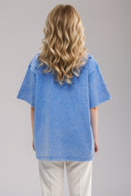 Washed 1/2 Sleeve T-Shirt
