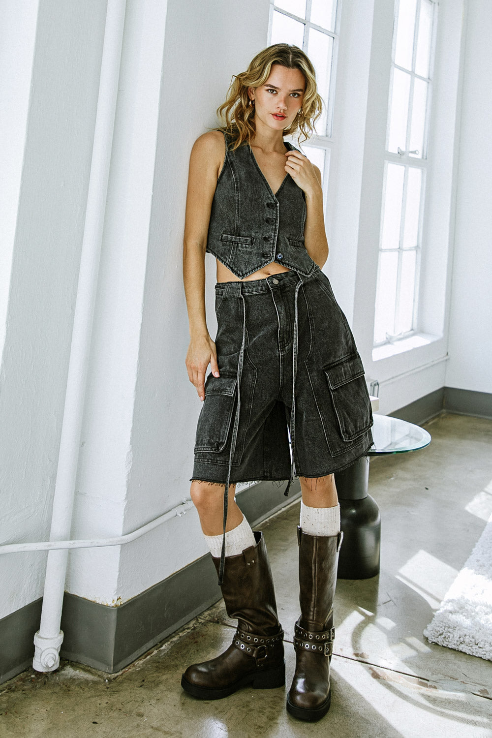 A Better Day Denim Shorts
