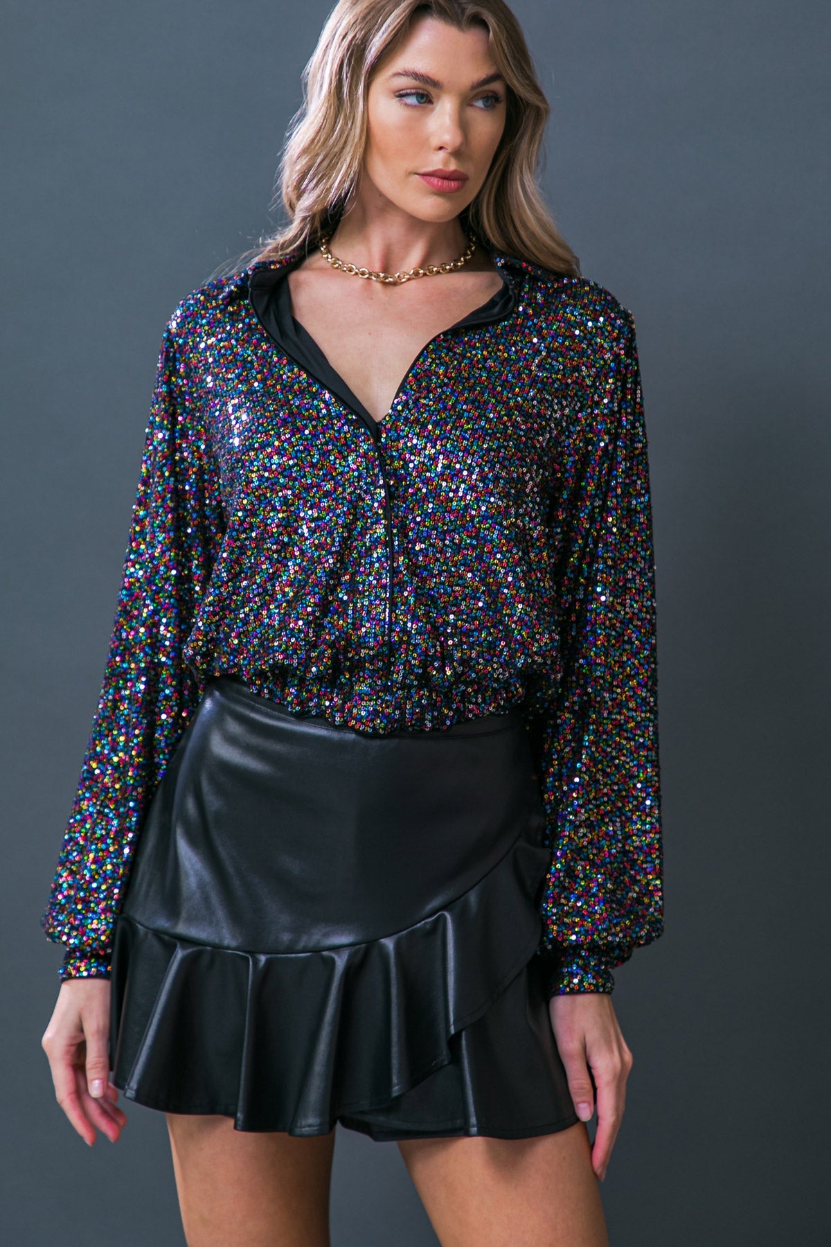 Freedom Calls Sequin Top