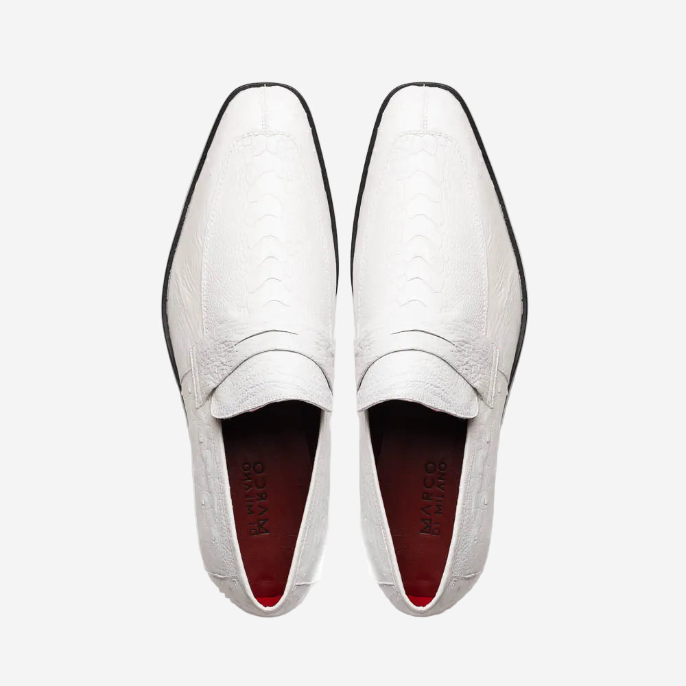 Fangio Penny Loafer | White