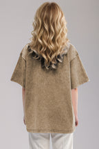 Washed 1/2 Sleeve T-Shirt