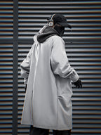 Grey Urban Trench Coat | HiJ36