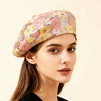 Sequin Flower Beret | Painter's Hat for Women | Outdoor & Everyday Style