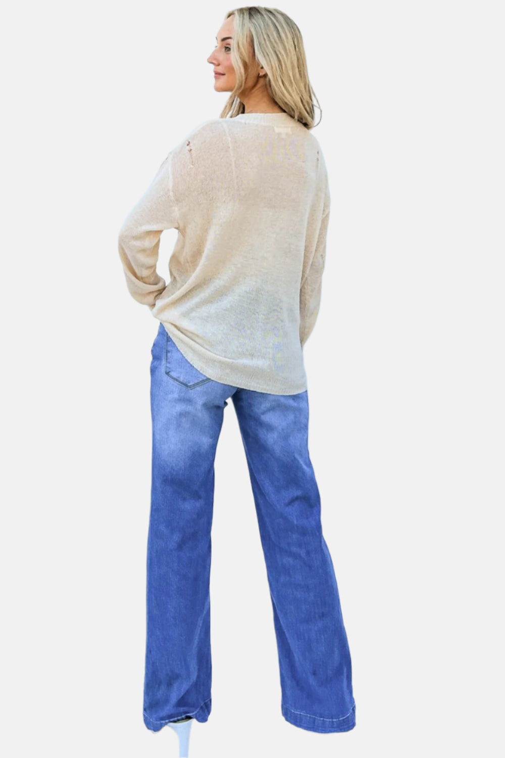 Grateful Long Sleeve Knit Top