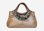 Bellorita Feather Brown Tote