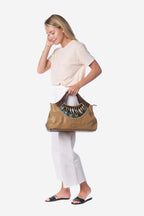 Bellorita Feather Brown Tote