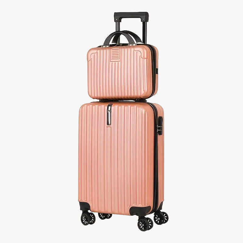 2-Piece Spinner Luggage Set | 20” Carry-On & 14” Crossbody Handbag