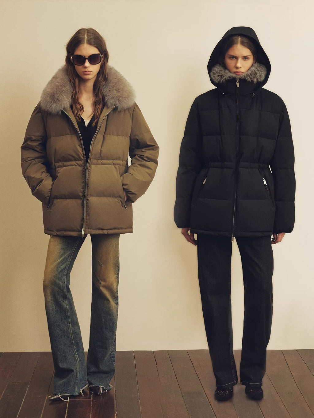 Firelady Fur Women's Fur-Trim Down Parka | Detachable Fox Fur Hood & 90% White Goose Down Fill “Frost Wild”