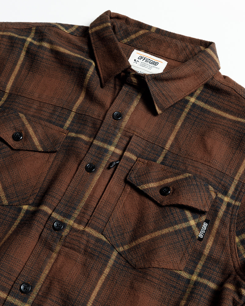 Destroyer Flannel | Burnt Brown