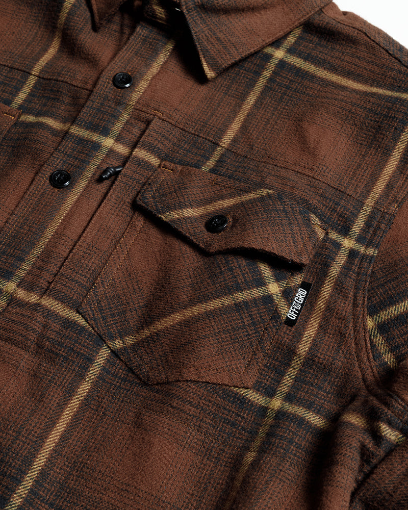 Destroyer Flannel | Burnt Brown