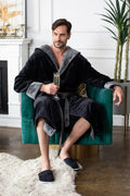 Men’s Robe with Hood Ultra-Soft Plush Comfort for Everyday Use