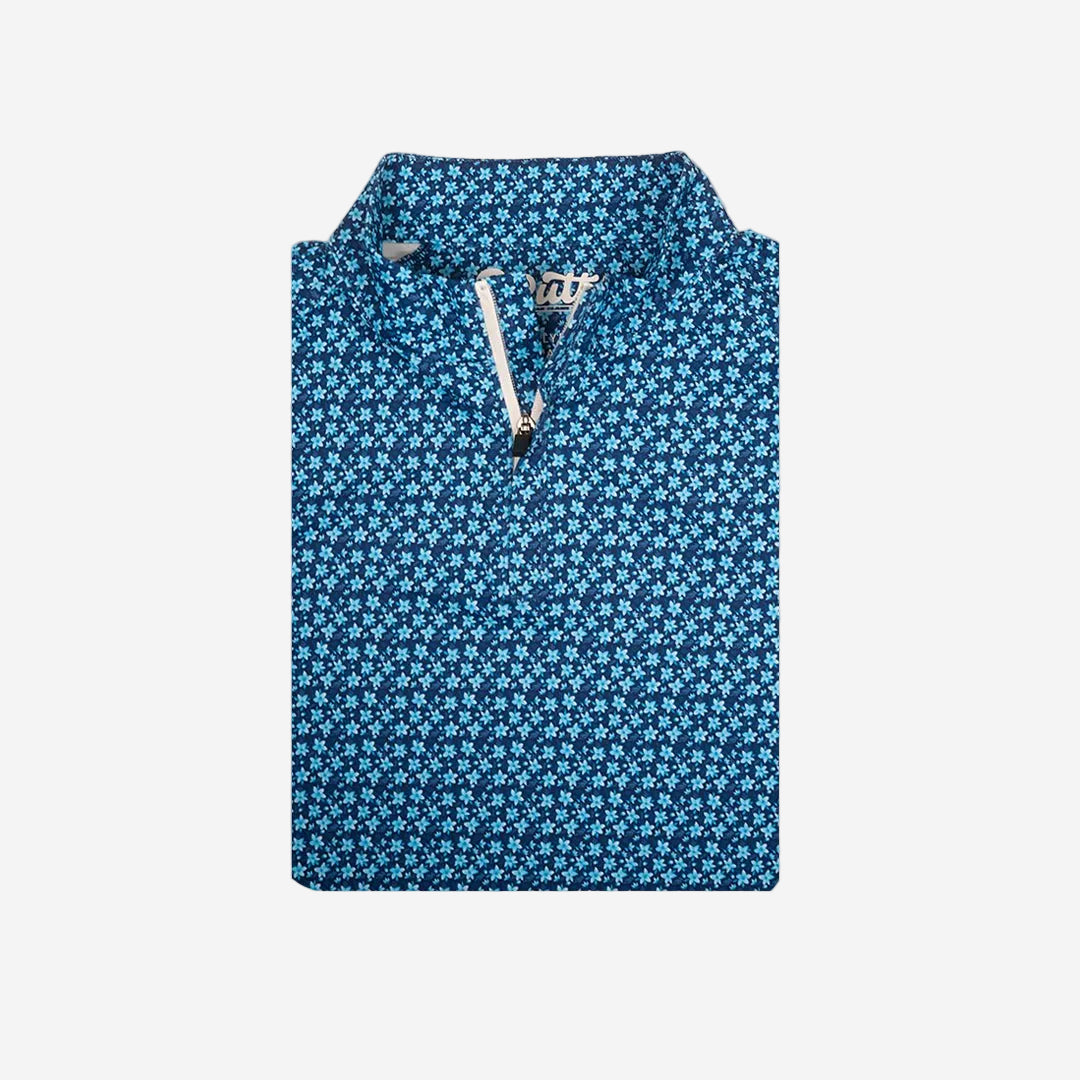 Floral Club Men's Q-Zip Sweatshirt