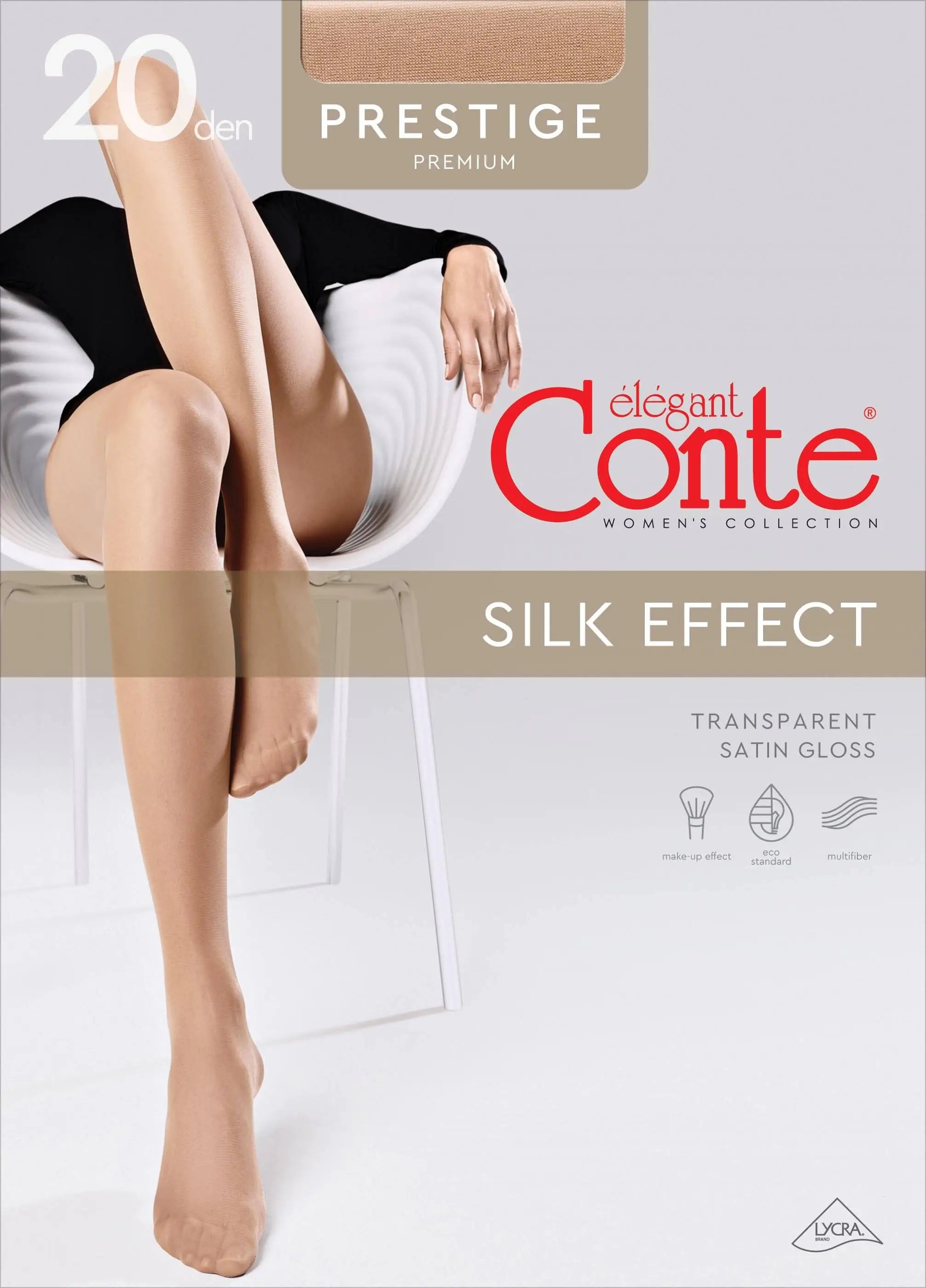 Tights Conte Prestige 20 Den | Sheer to Waist Noble Shine