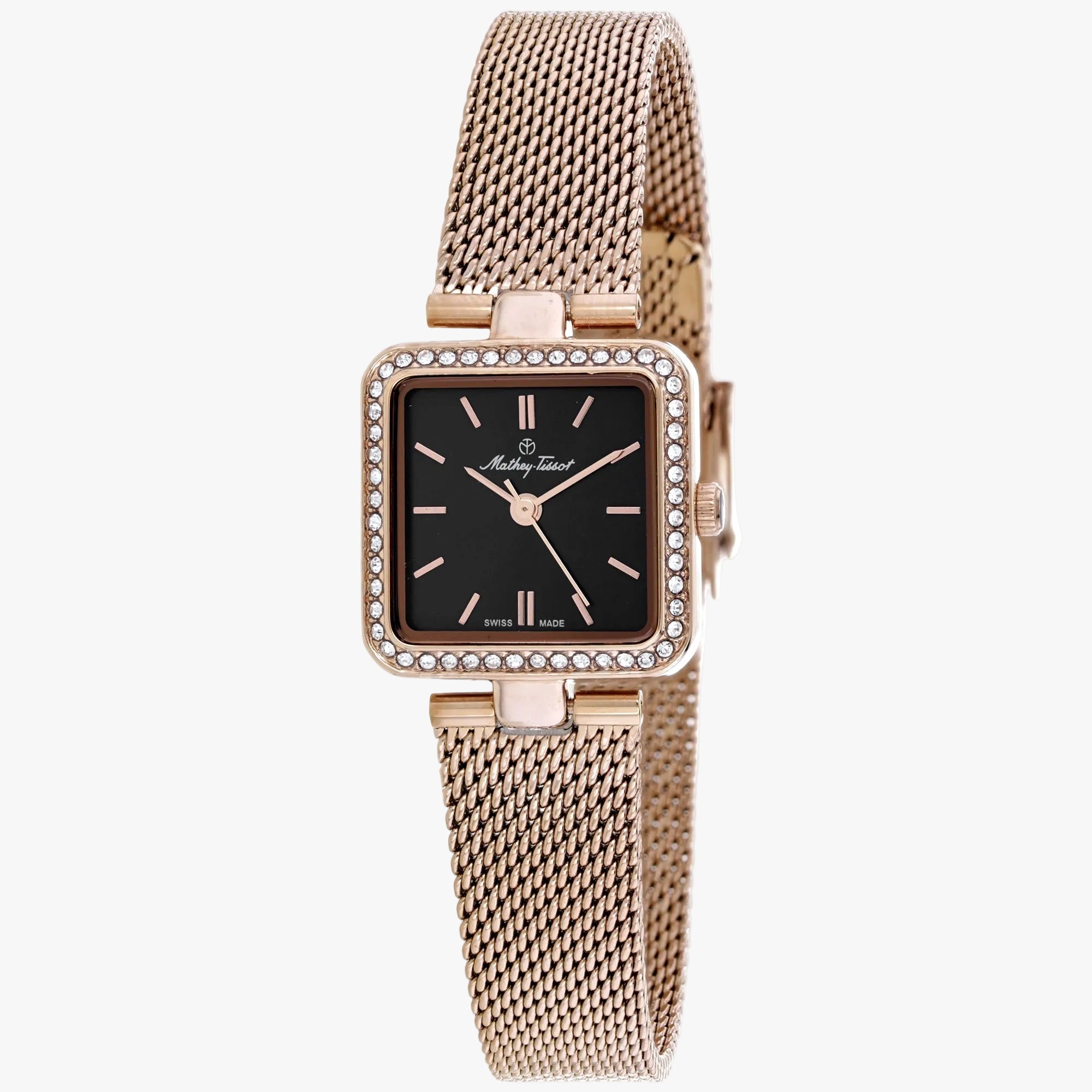 Mathey Tissot Watch Fleury XIV | Stainless Steel Gold + Black Dial