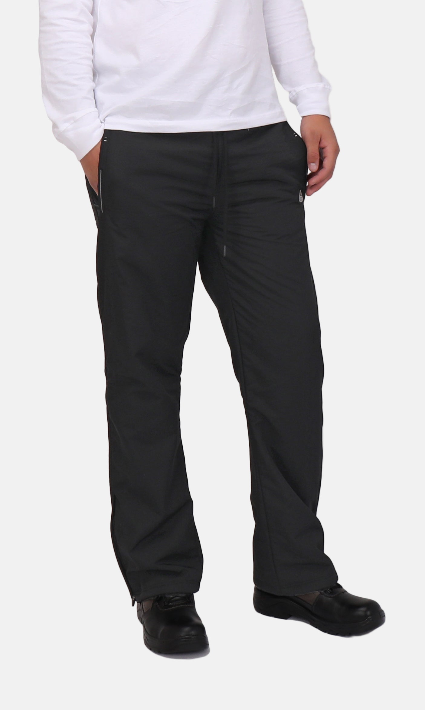 Insulated Fleece Lined Water Resistant Snow Pants Black | Tall