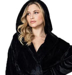 Women’s Plush Hooded Robe Spa-Worthy Comfort at Home