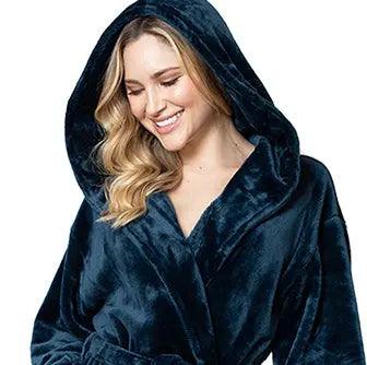 Women’s Plush Hooded Robe Spa-Worthy Comfort at Home