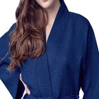 Knee-Length Waffle Women’s Robe