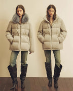 Firelady Fur Women's Fur-Trim Down Parka | Detachable Fox Fur Hood & 90% White Goose Down Fill “Frost Wild”