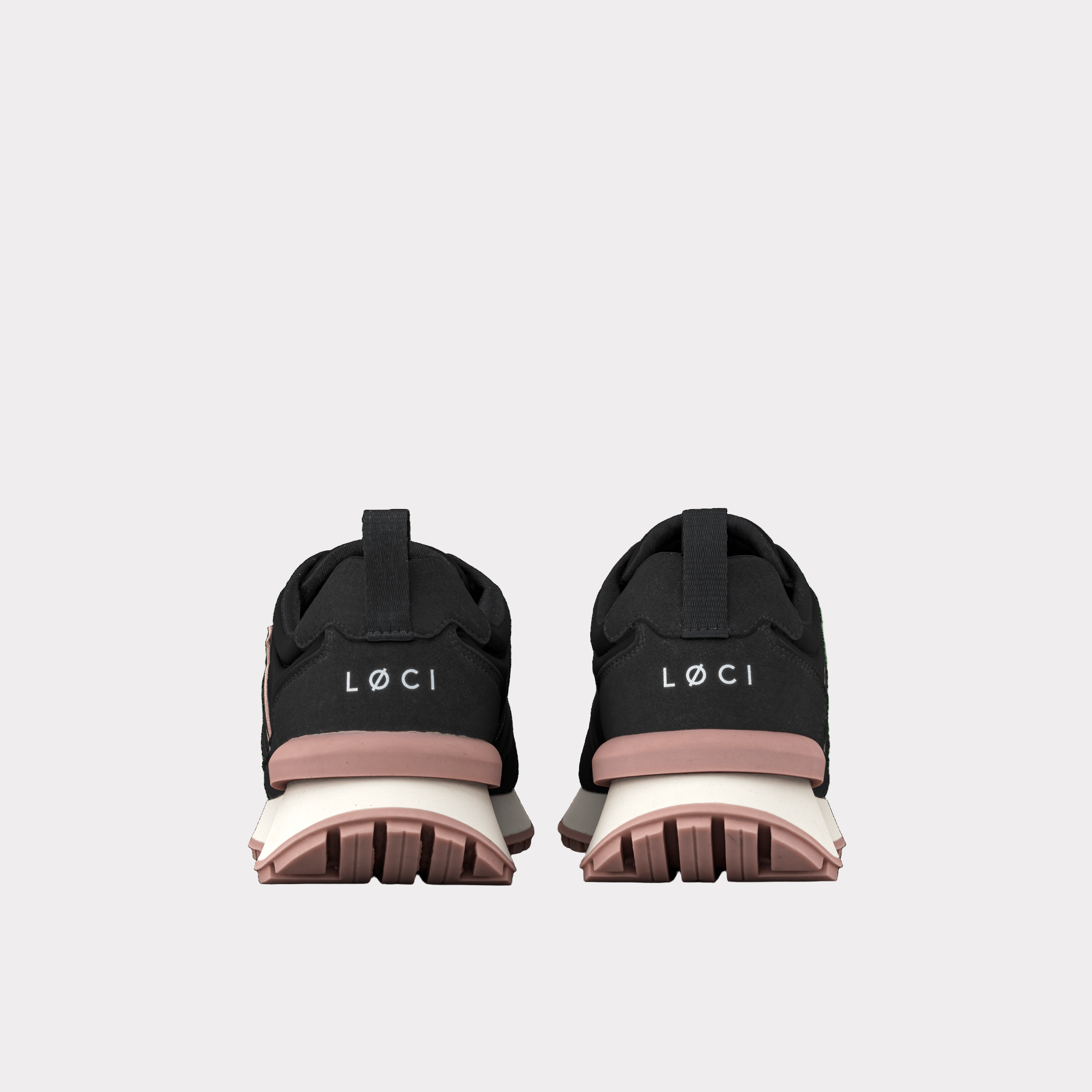 FUSION Sneaker | Black & Dusty Pink