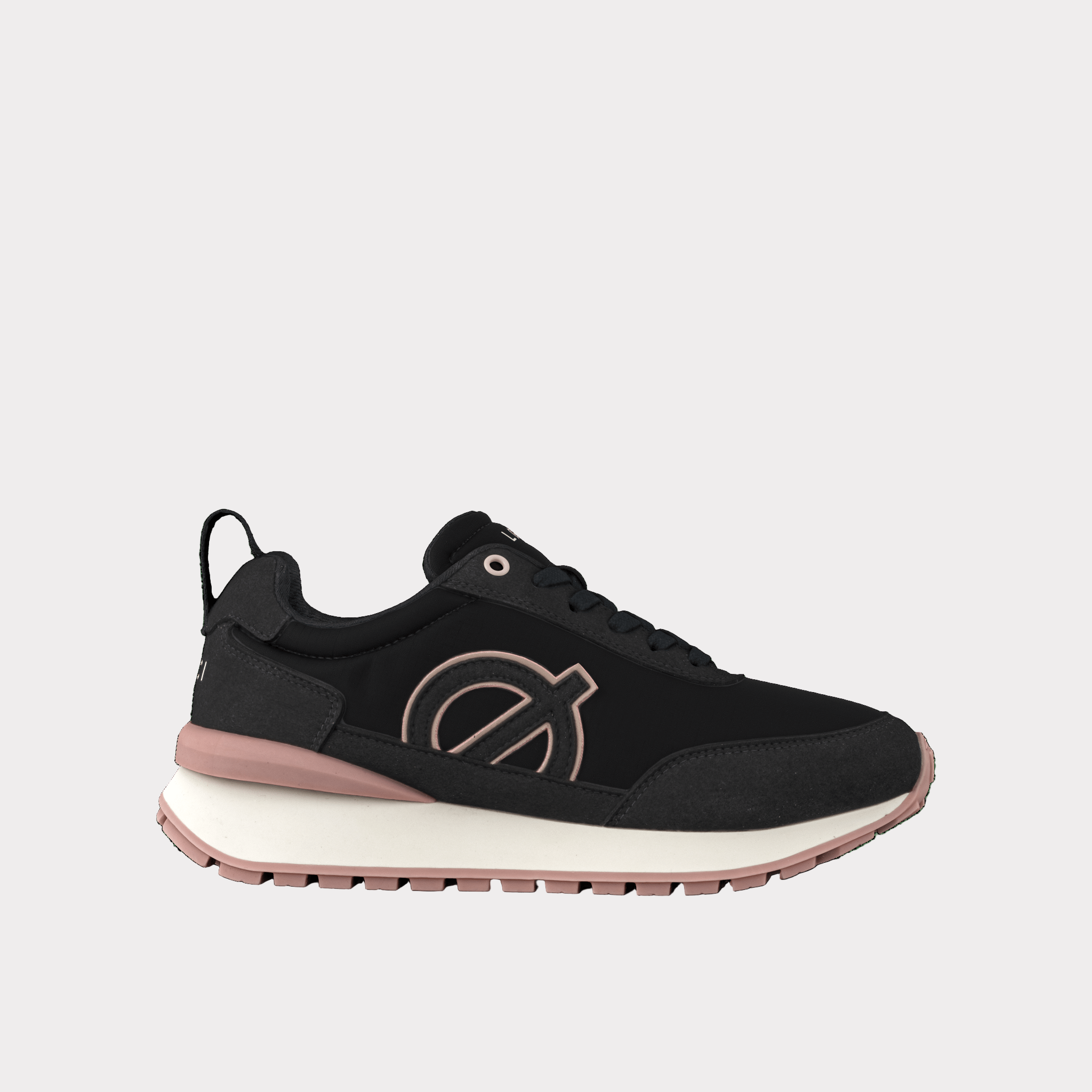 FUSION Sneaker | Black & Dusty Pink