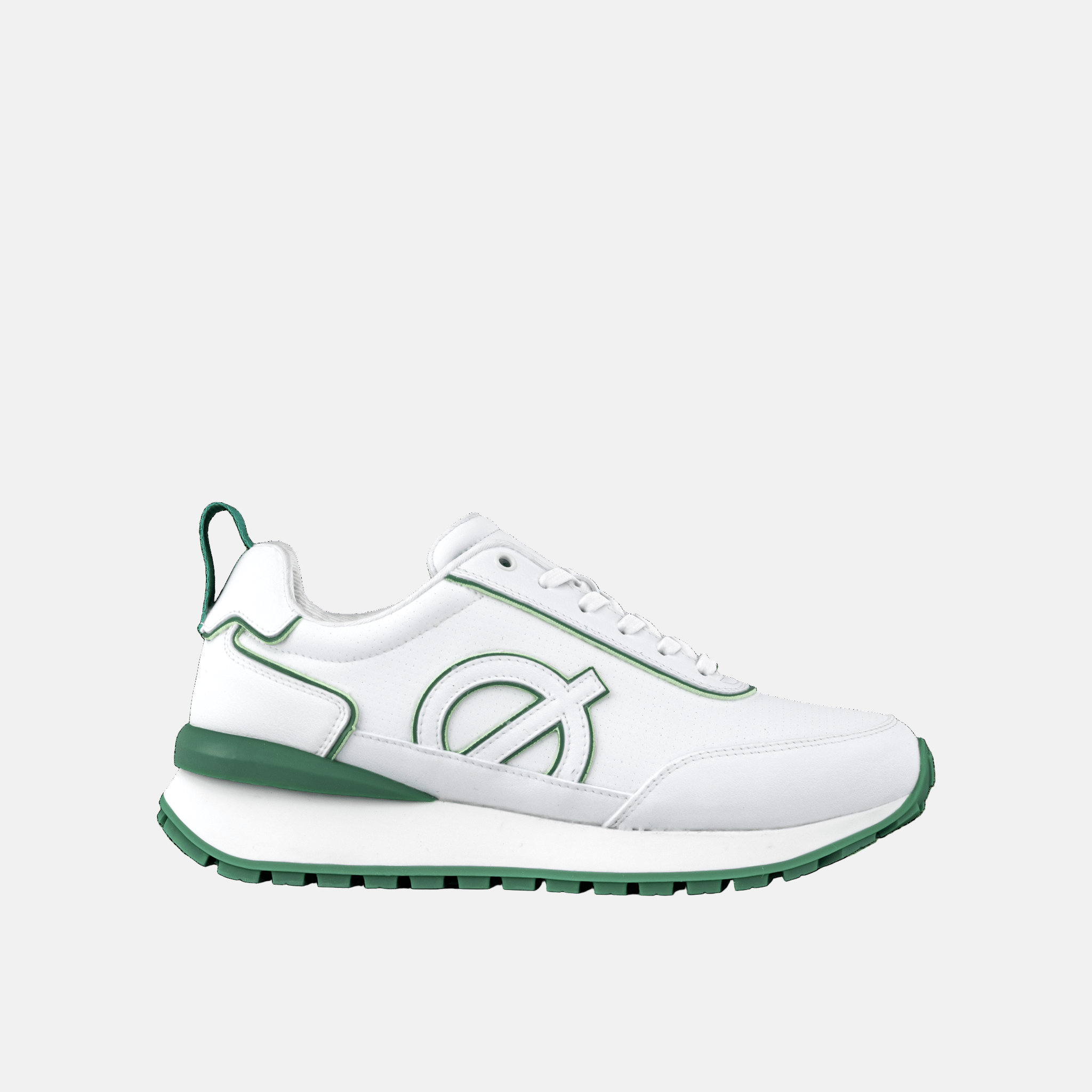 FUSION Sneaker | White & Green