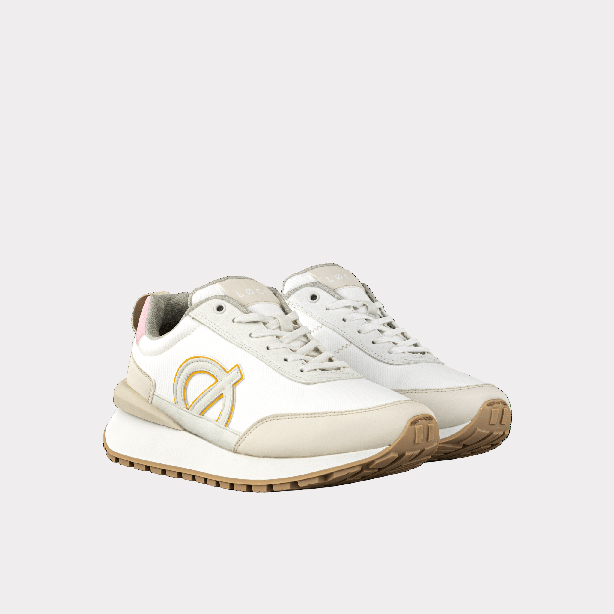 FUSION Sneaker | White & Beige