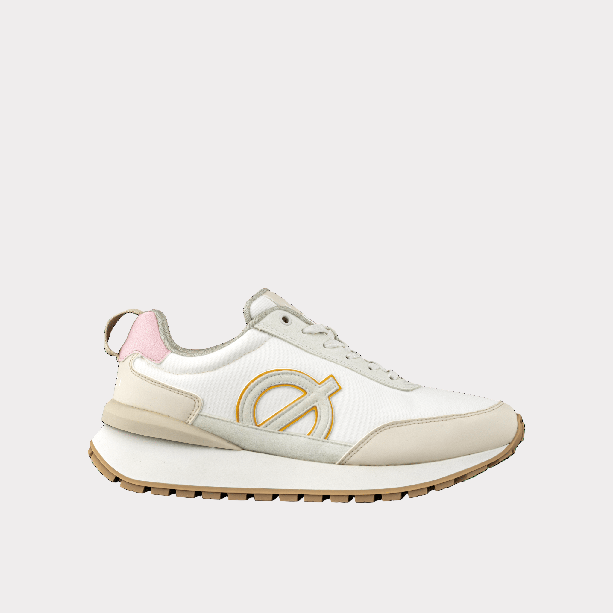 FUSION Sneaker | White & Beige