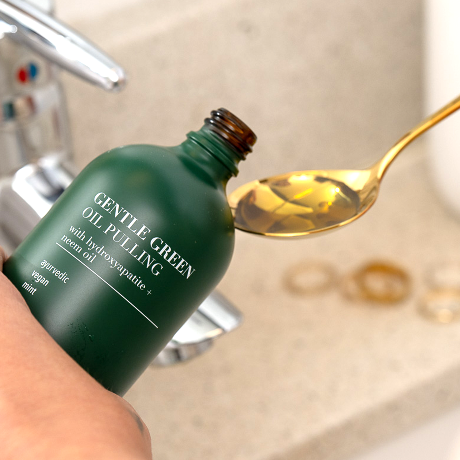 Gentle Green Oil Pulling Mouthwash | Enamel Support & Gum Health