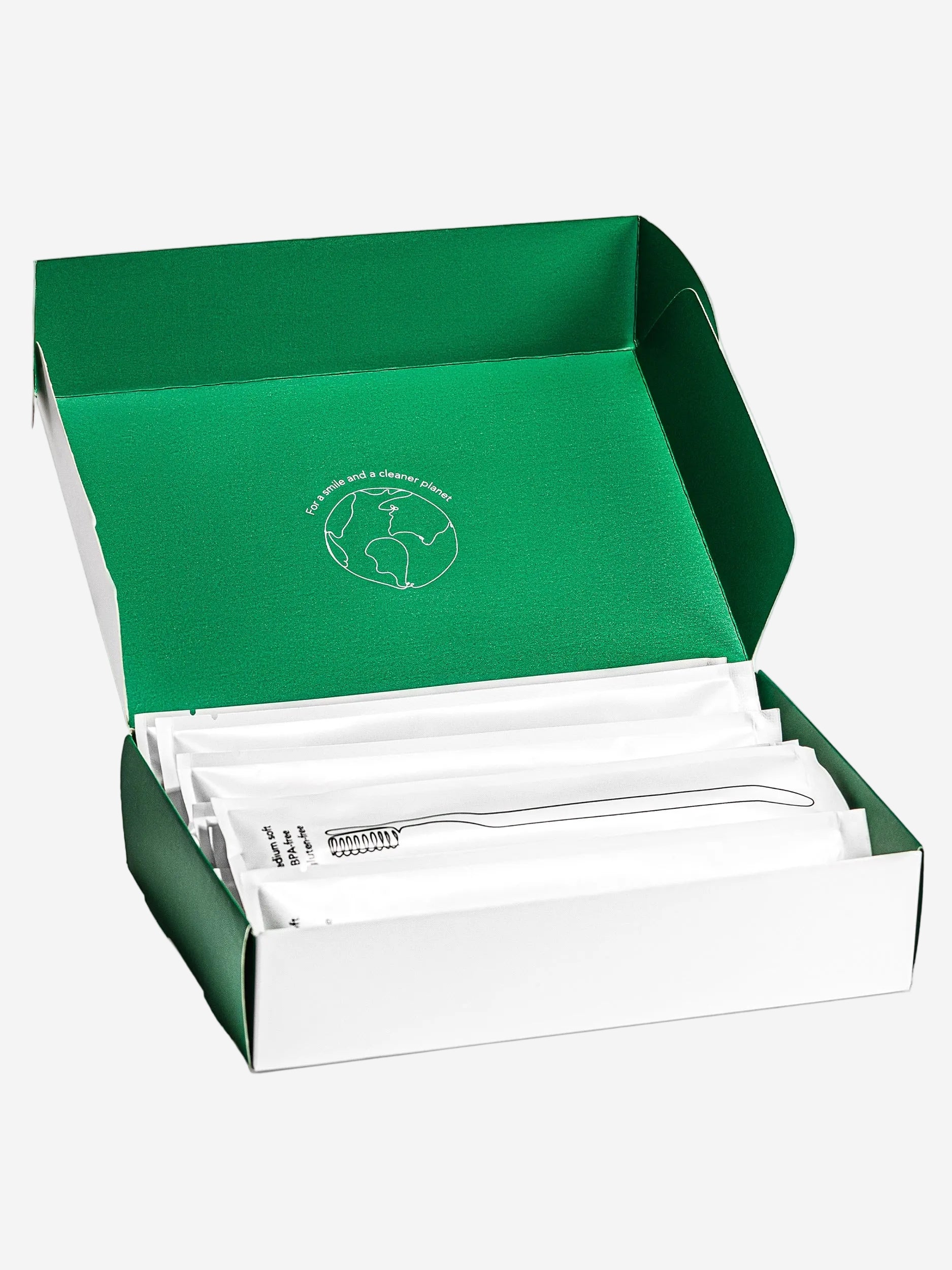 Gentle Green Eco-Friendly Wheat Straw Toothbrushes for Sensitive Teeth | BPA-Free, Travel-Friendly, Plastic-Free | Family Pack (10 Ct)