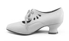 Gibson Edwardian Leather Shoes | Soft Ivory