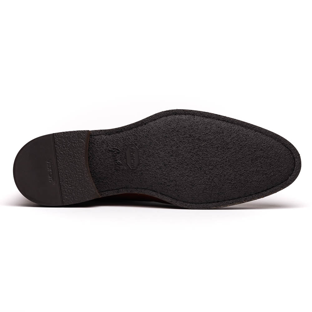 Giovanni Italian Calfskin Lace-Up Shoe | Cognac